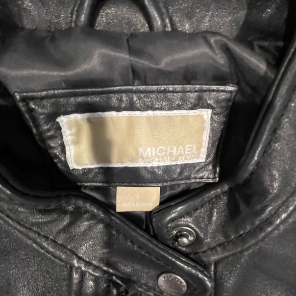 Michael Kors Leather Jacket - Picture 2 of 4